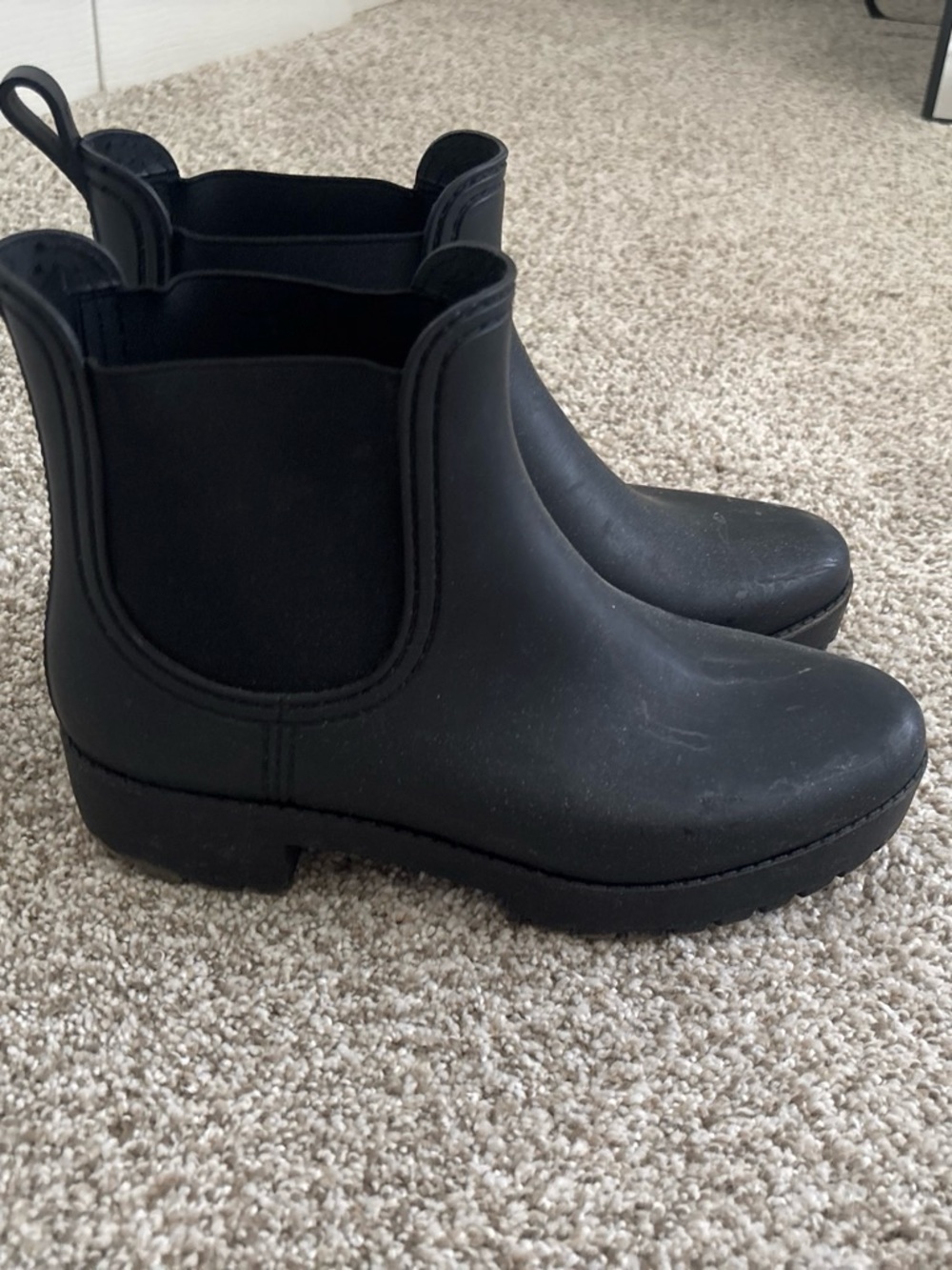 Nordstrom Black Chelsea-Style Waterproof Ankle Boots